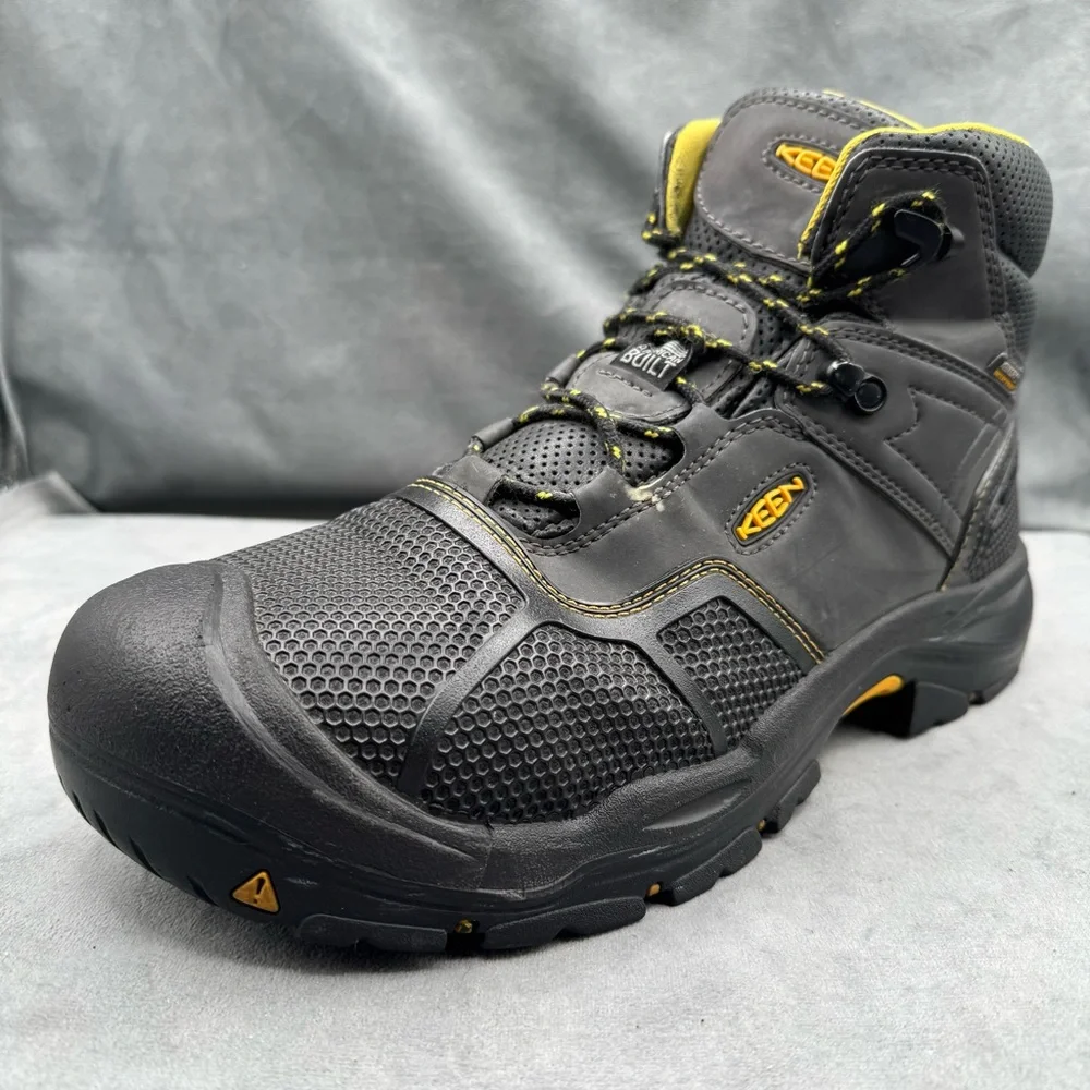 KEEN Utility Logandale 6” WP Men’s 13D Raven Black Soft‎ Toe Work Boots - Picture 5 of 16